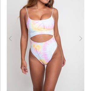 Skatie Madison Woodstock One piece swimsuit -NWT